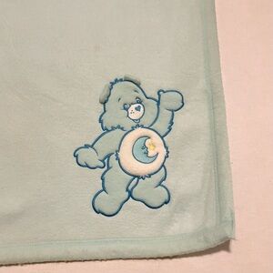 Carebear Care Bear Bedtime Blue Fleece Baby Blanket
